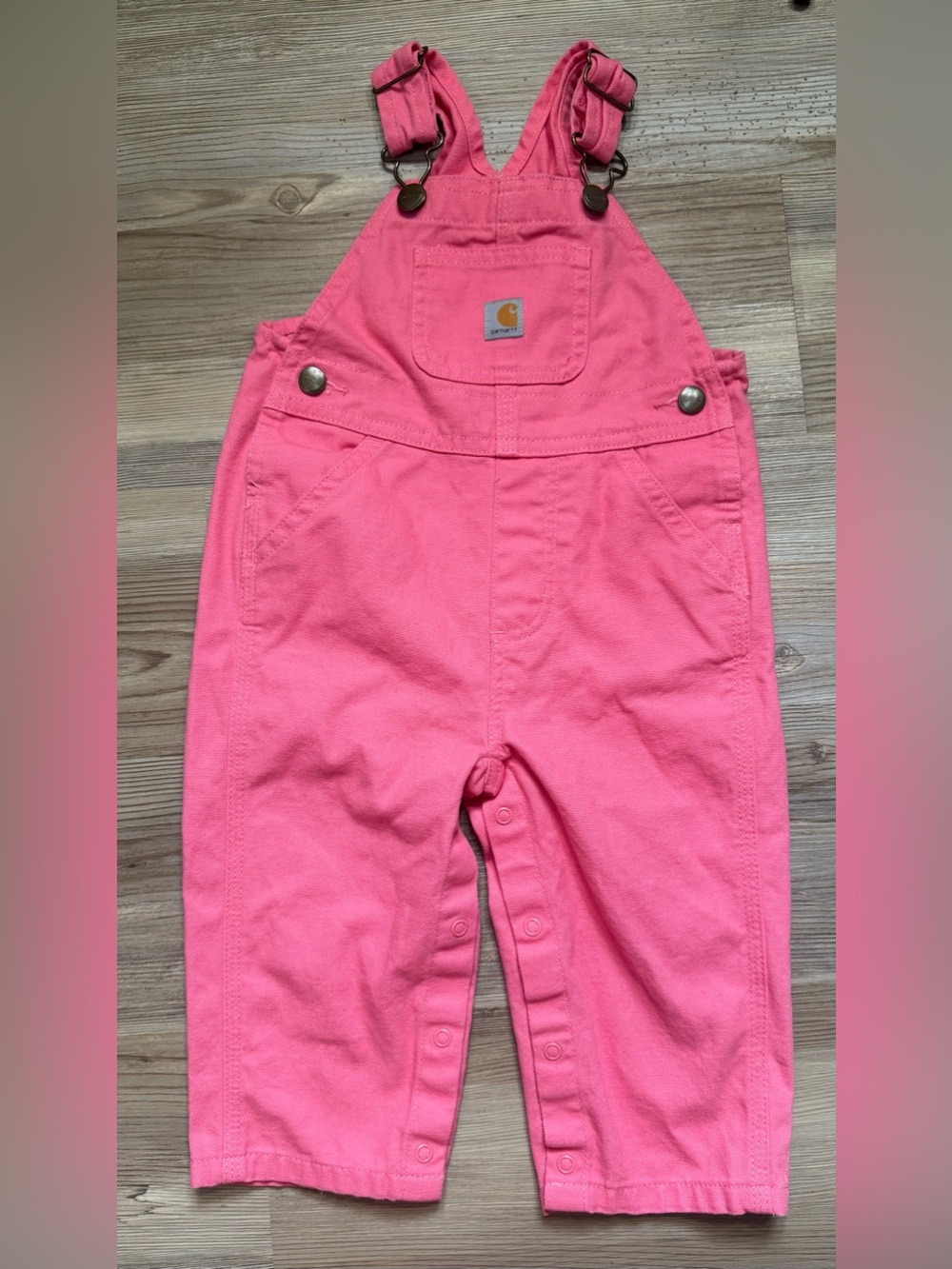 CarharttPink Kids Overalls